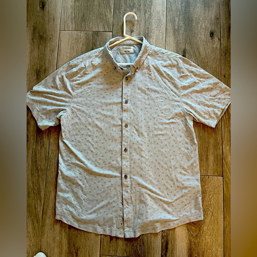 Linksoul printed Astoria button down